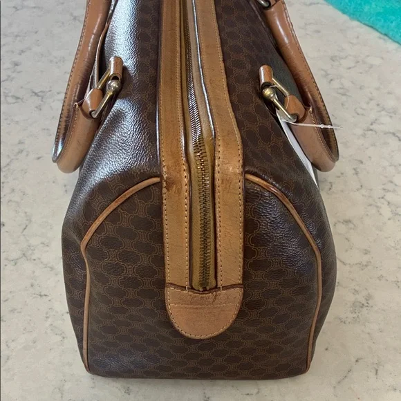 Pre-Loved Céline Vintage Macadam Boston Bag - Picture 3 of 7
